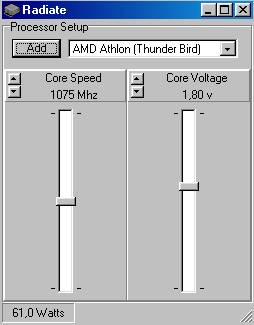Programma per la determinazione dei watts della cpu!