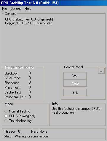Cpu stability test