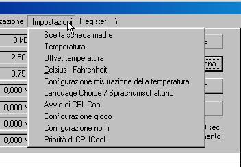 Menu Impostazioni